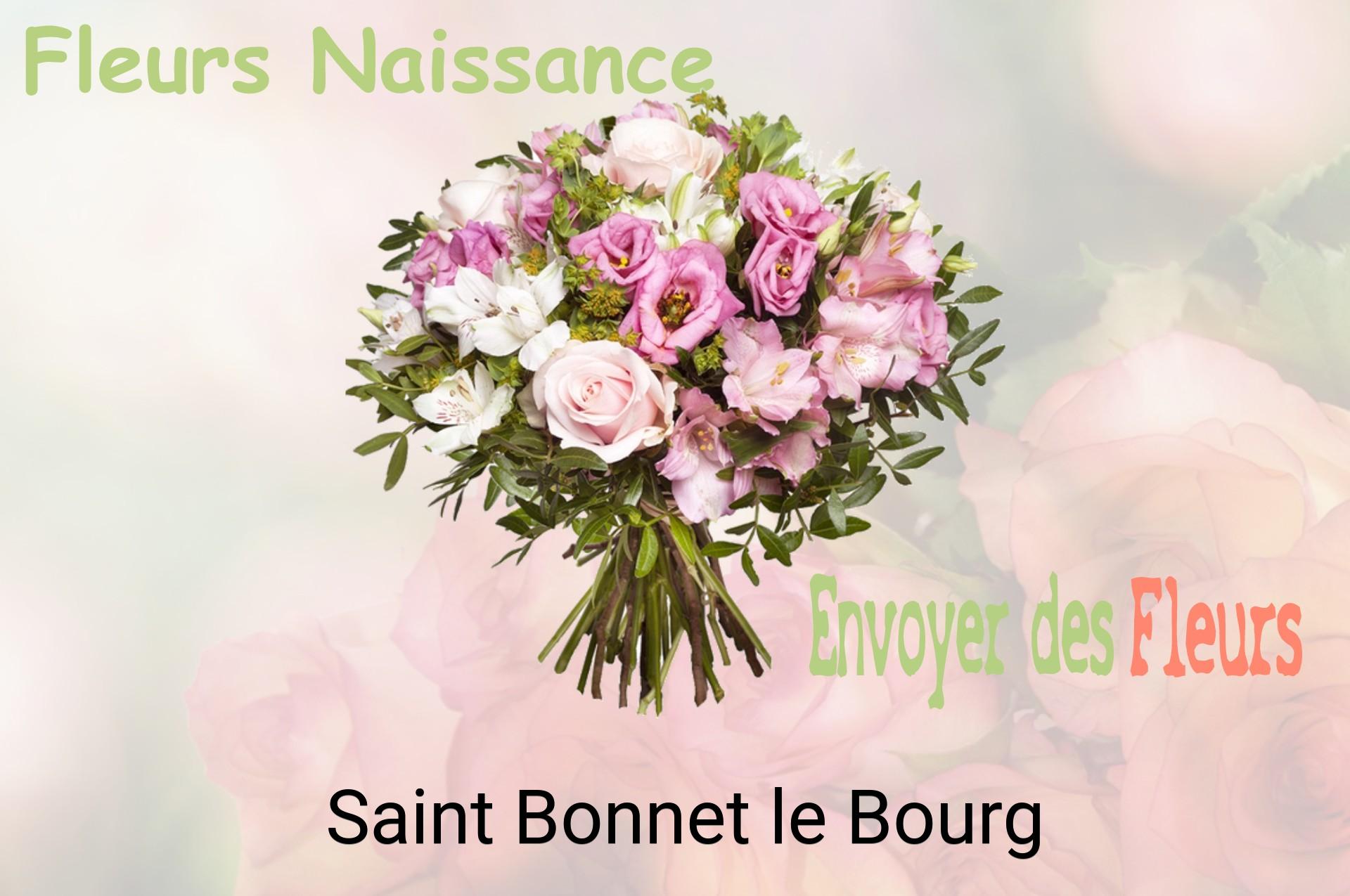 Bouquet de fleurs de naissance livré à Saint-Bonnet-le-Bourg
